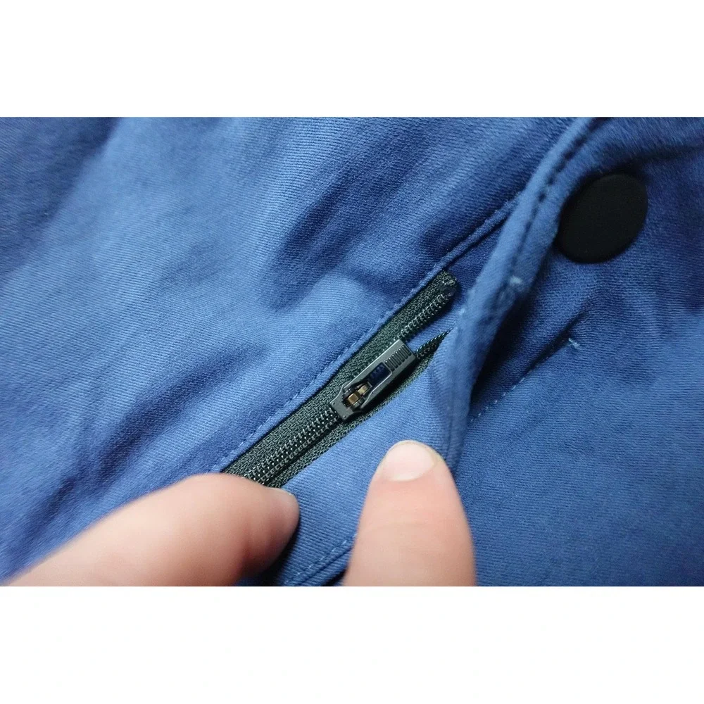 The North Face Pants Mens 34x30 Blue Woven Hiking UPF 40 Zip Pocket Climbing
